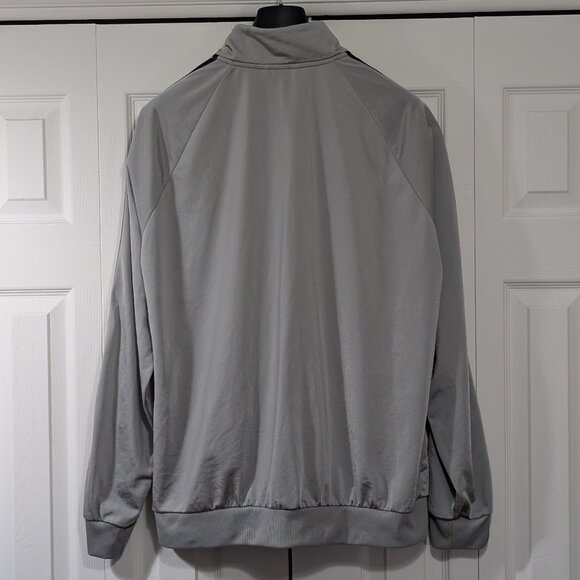 Adidas 3 Stripe Full Zip Track Jacket Grey - Size XL - Picture 2 of 11
